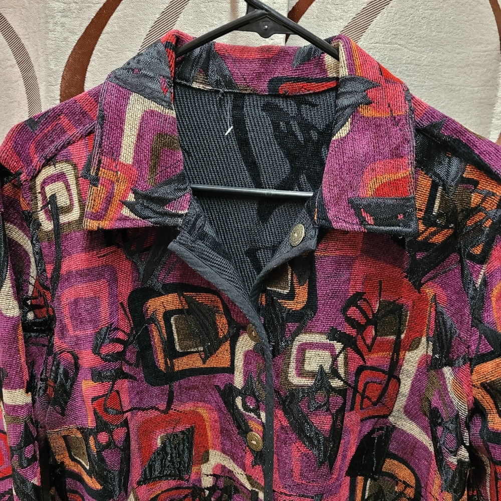 Abstract Cloth Reversible Jacket - Picture 4 of 11